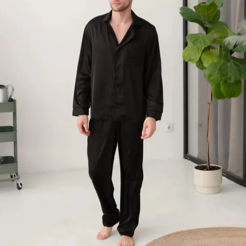 Піжама чоловіча Шовк С "Silk men's" black
