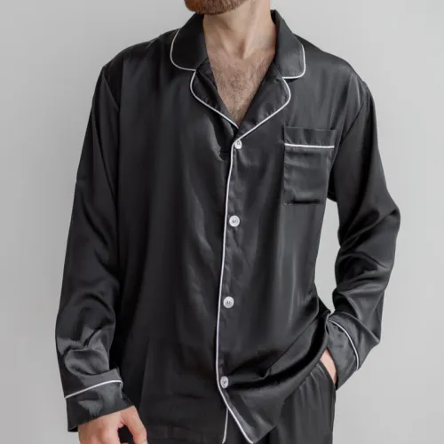 Піжама чоловіча "Silk set" black - 3