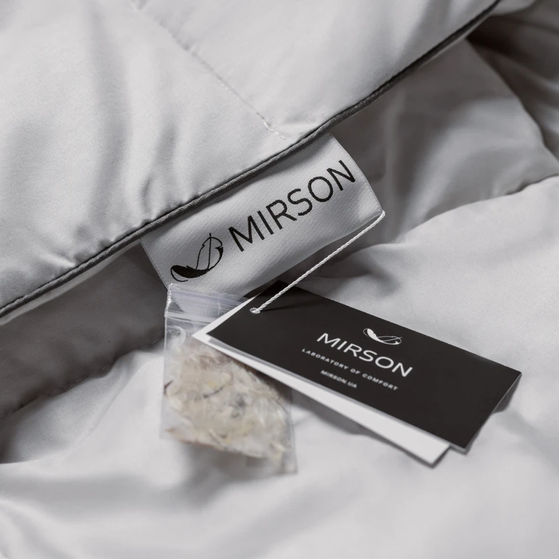 Подушка пуховая Silver Cloud №207 90% пух Premium / 10% перо сатин (средняя) - 14