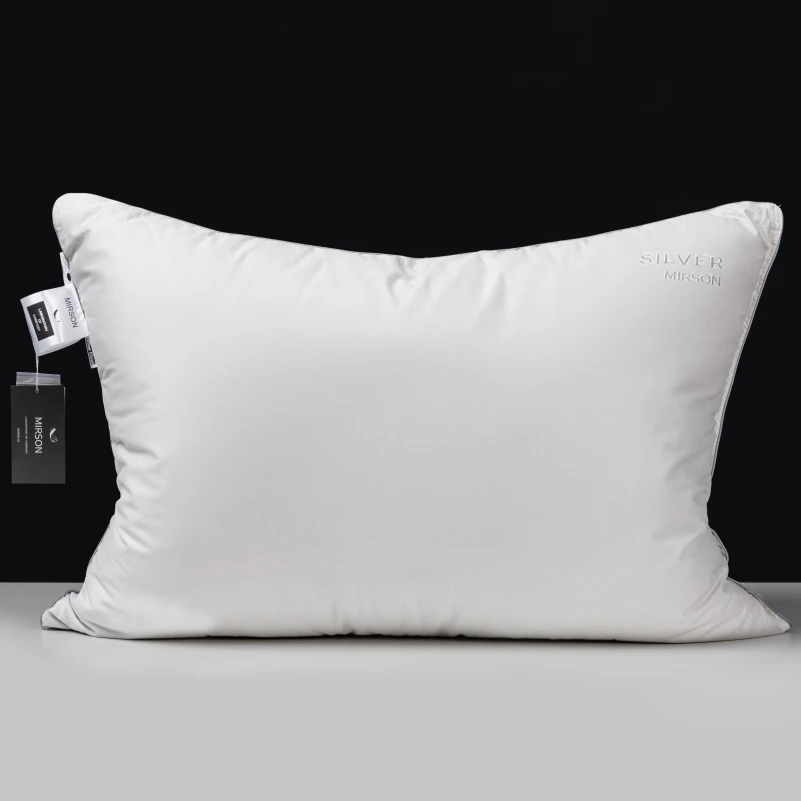 Подушка пуховая Silver Cloud №207 90% пух Premium / 10% перо сатин (средняя) - 7