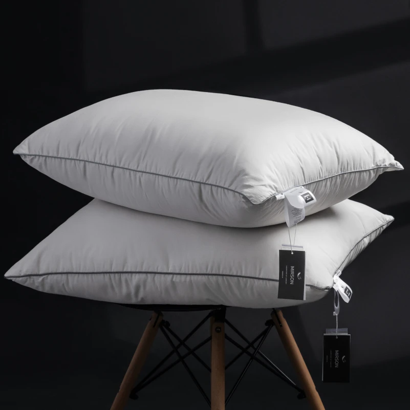 Подушка пуховая Silver Cloud №207 90% пух Premium / 10% перо сатин (средняя) - 8