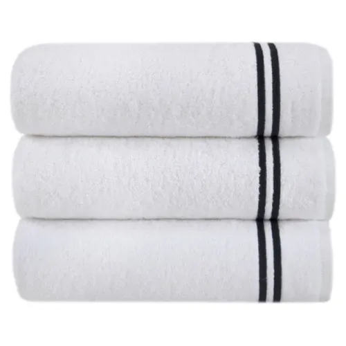 Полотенце С "Simple Luxe white/black"