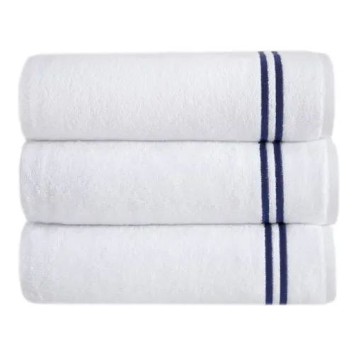 Полотенце С "Simple Luxe white/blue"