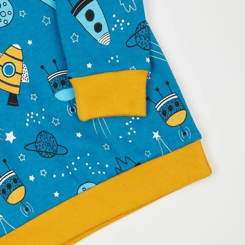 Пижама детская для мальчиков (свитшот + штаны) "Sleepy Wonders" space - 2