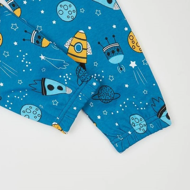 Пижама детская для мальчиков (свитшот + штаны) "Sleepy Wonders" space - 4