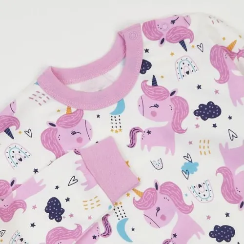 Піжама дитяча для дівчат (світшот + штани) "Sleepy Wonders" unicorn - 2