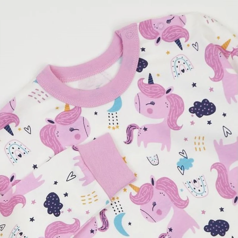 Пижама детская для девочек (свитшот + штаны) "Sleepy Wonders" unicorn - 1