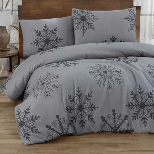 Комплект постельного белья Фланель "Snowflake Serenade"