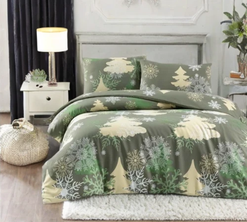 Комплект постільної білизни Фланель "Snowy Forest Slumber"