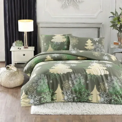 Комплект постільної білизни Фланель "Snowy Forest Slumber"