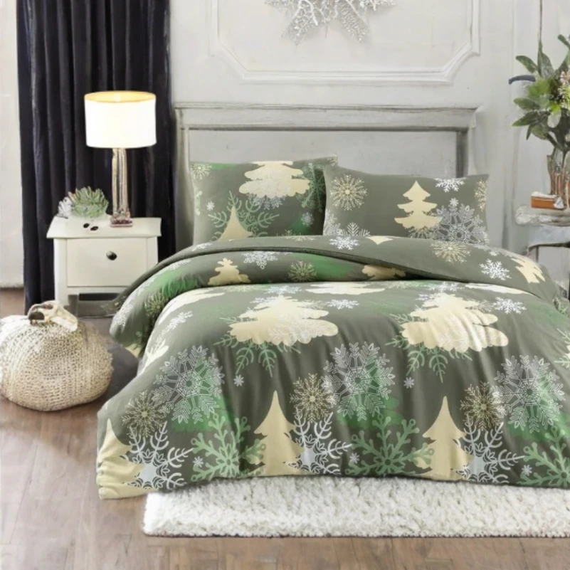 Комплект постільної білизни Фланель "Snowy Forest Slumber"