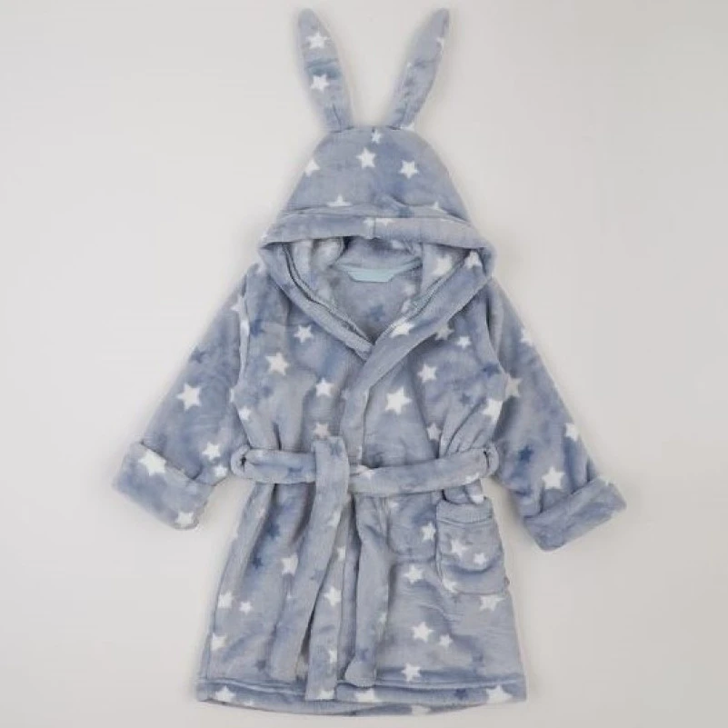 Халат детский утепленный "Snuggle Star" stars on blue