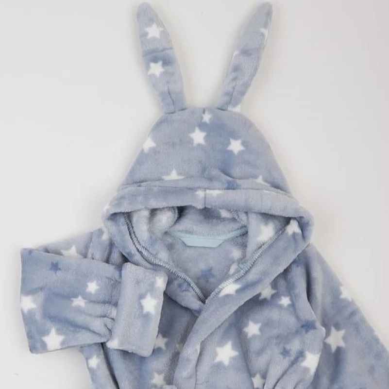  Халат детский утепленный "Snuggle Star" stars on blue - 2