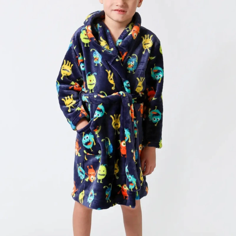 Халат детский "Soft Hood" blue