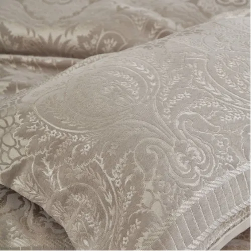 Набор покрывало + наволочки 2 шт С "Soft Jacquard beige" - 2