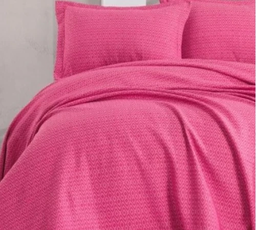 Набір покривало + наволочки 2 шт С "Soft Line Pique"