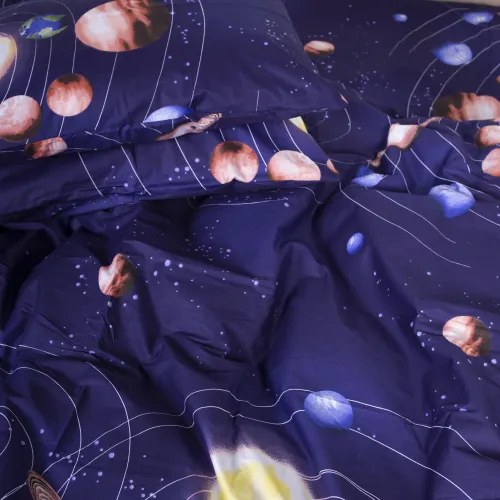 Комплект постільної білизни Сатин 22-1282 Night Space - 3