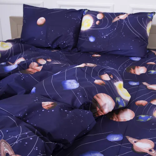 Простынь Сатин 22-1282 Night Space - 2