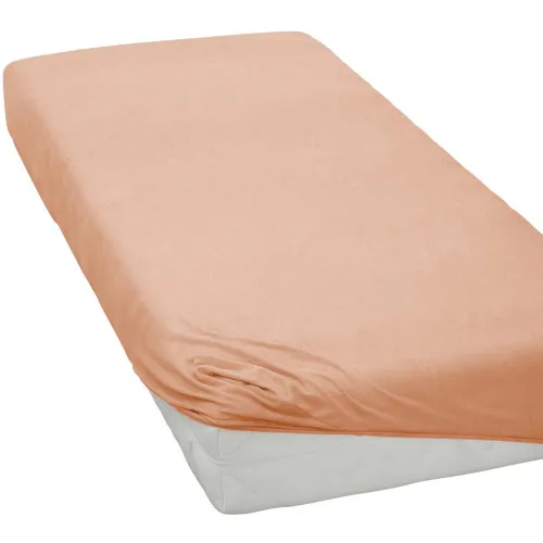 Простынь на резинке К Standart Line "Bright peach" - высота 25 см (детские 15 см)