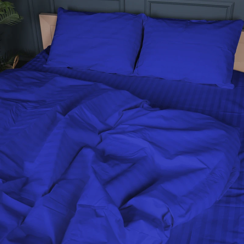 Постільна білизна Бязь 17-0609 Stripe Blue