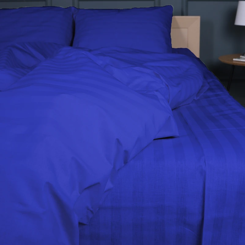 Постільна білизна Бязь 17-0609 Stripe Blue - 1