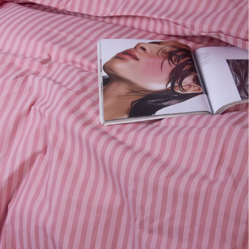 Пододеяльник MirSon Ranforce Elite 17-0607 Stripe Pink - 5