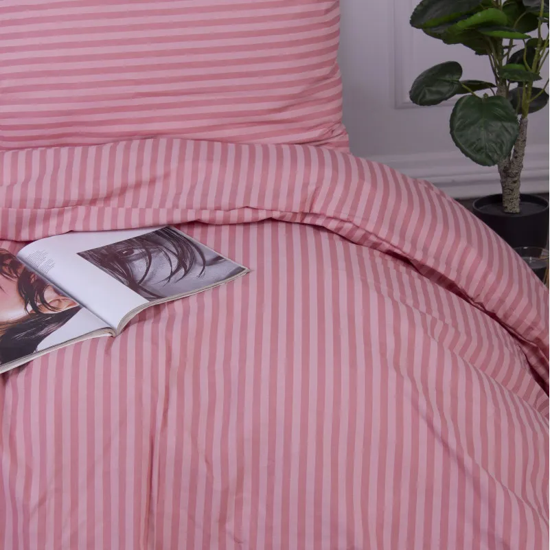 Пододеяльник MirSon Ranforce Elite 17-0607 Stripe Pink - 1