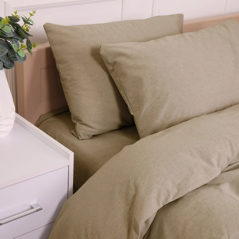 Простынь на резинке Вареный хлопопк 40-0016 "Sunny Morning" - высота 25 см (детские 10 см) - 8