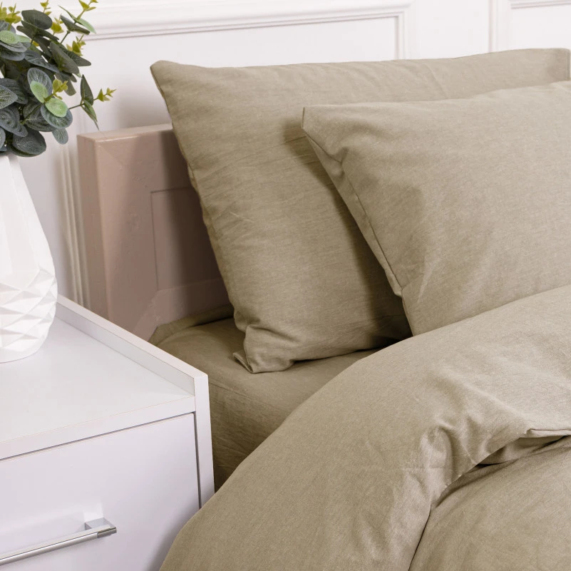 Простынь на резинке Вареный хлопопк 40-0016 "Sunny Morning" - высота 25 см (детские 10 см) - 5