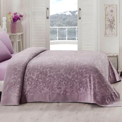 Покрывало Т "Terry Bedspread lilac"