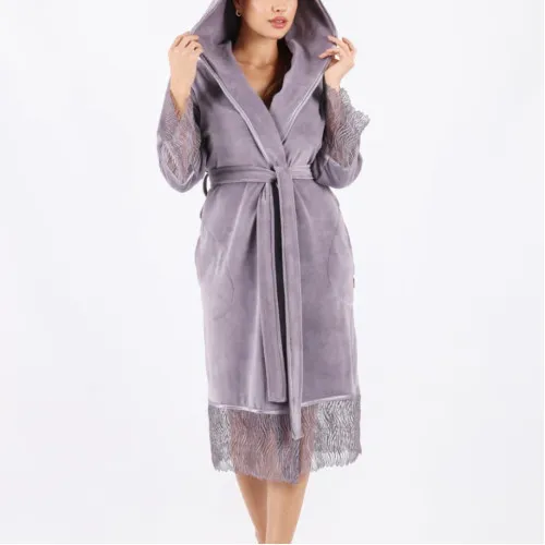 Халат М Terry robe "Emily" lilac