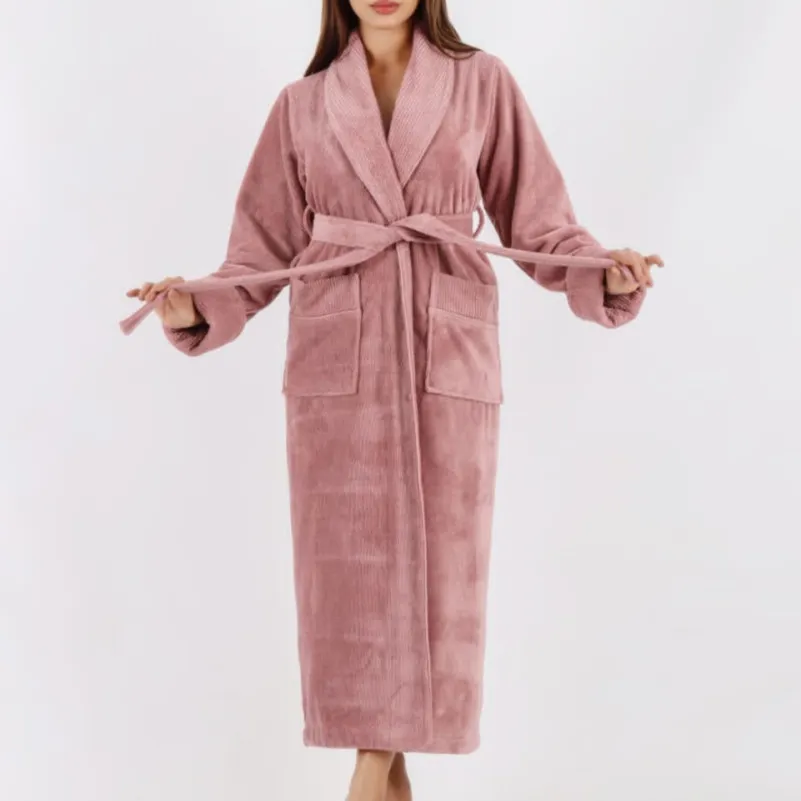 Халат М Terry robe "Emma" powder