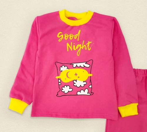  Пижама детская теплая для девочек "Treasure" pink - 2