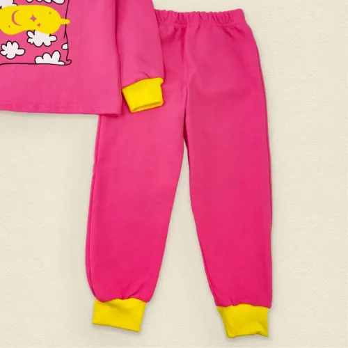 Піжама дитяча тепла для дівчат "Treasure" pink - 3