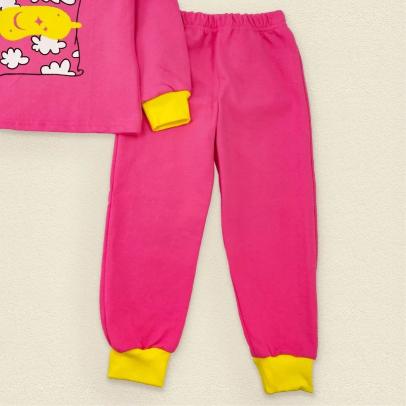 Пижама детская теплая для девочек "Treasure" pink - 2
