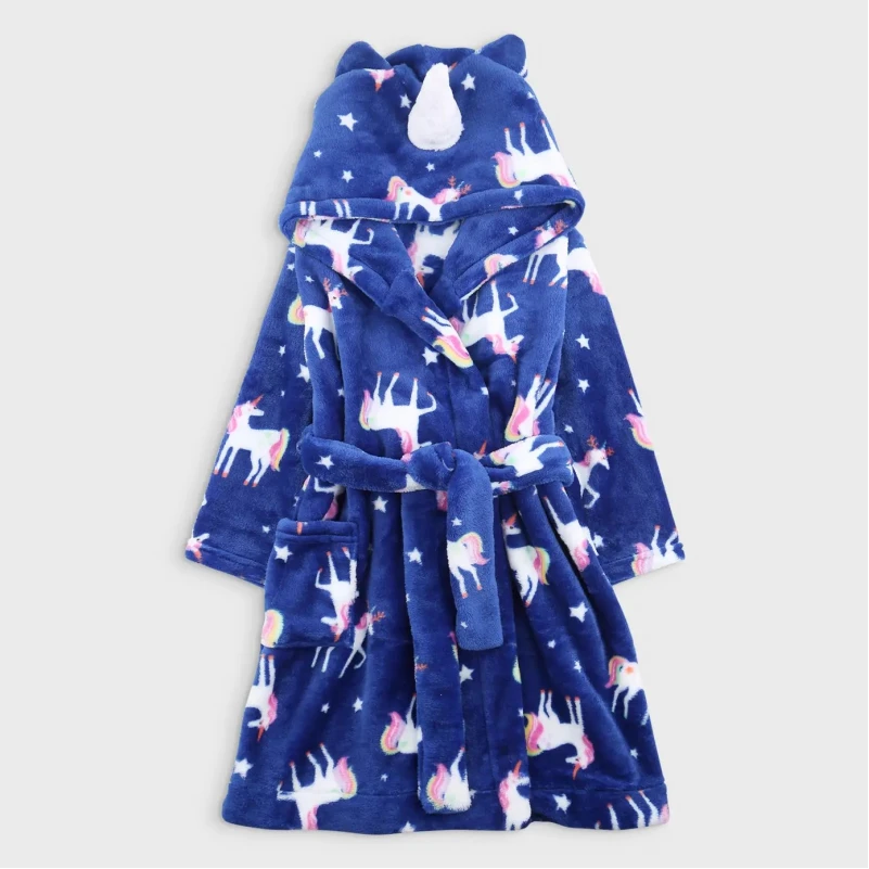 Халат детский "Unicorn Wrap" blue