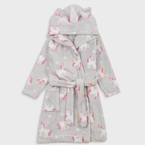 Халат детский "Unicorn Wrap" gray