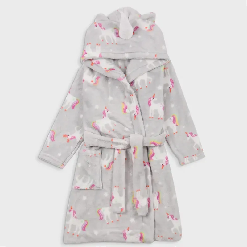 Халат детский "Unicorn Wrap" gray
