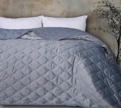 Покривало №5052 Velor charm Dark grey