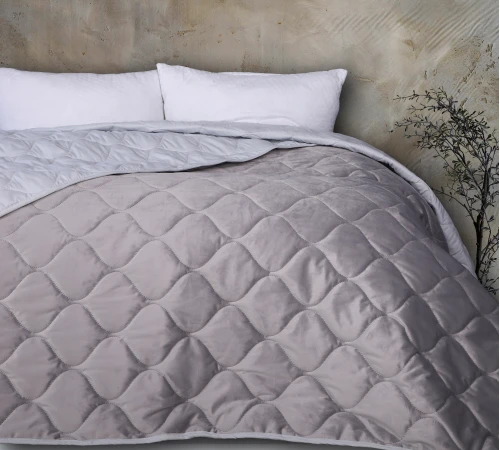 Покривало №5051 Velor charm Light gray