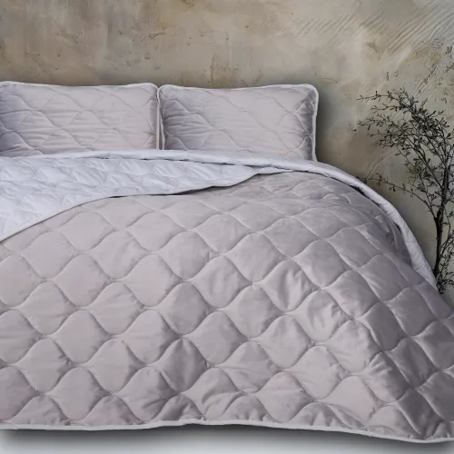 Покривало №5051 Velor charm Light gray - 4