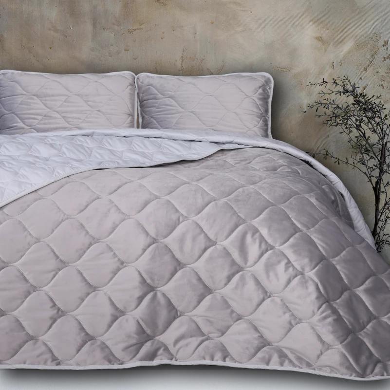 Покрывало №5051 Velor charm Light gray - 4