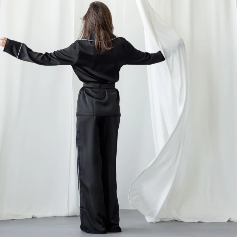 Жіночий домашній костюм "Victoria" black - 4