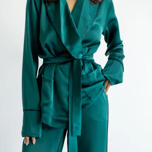 Жіночий домашній костюм "Victoria" emerald - 2