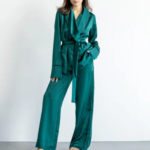 Жіночий домашній костюм "Victoria" emerald