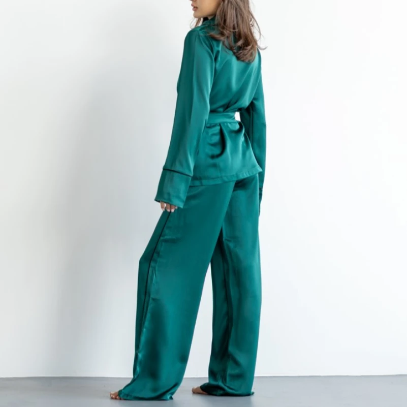  Женский домашний костюм "Victoria" emerald - 3