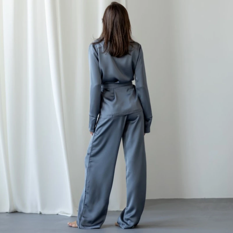 Женский домашний костюм "Victoria" gray - 3