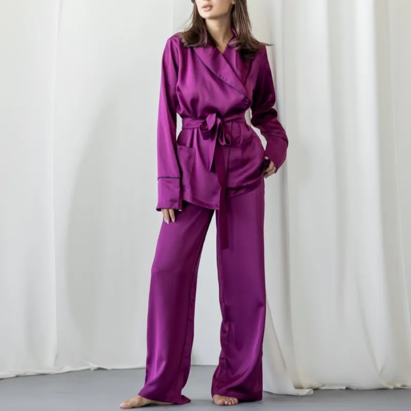 Жіночий домашній костюм "Victoria" marsala