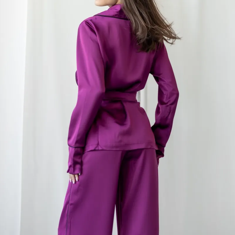 Жіночий домашній костюм "Victoria" marsala - 1