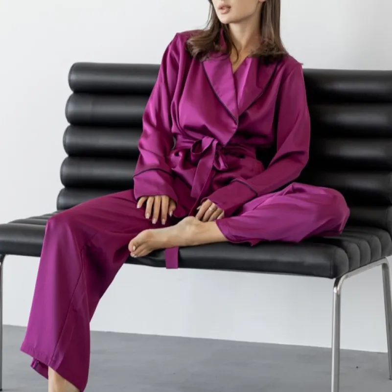 Жіночий домашній костюм "Victoria" marsala - 3